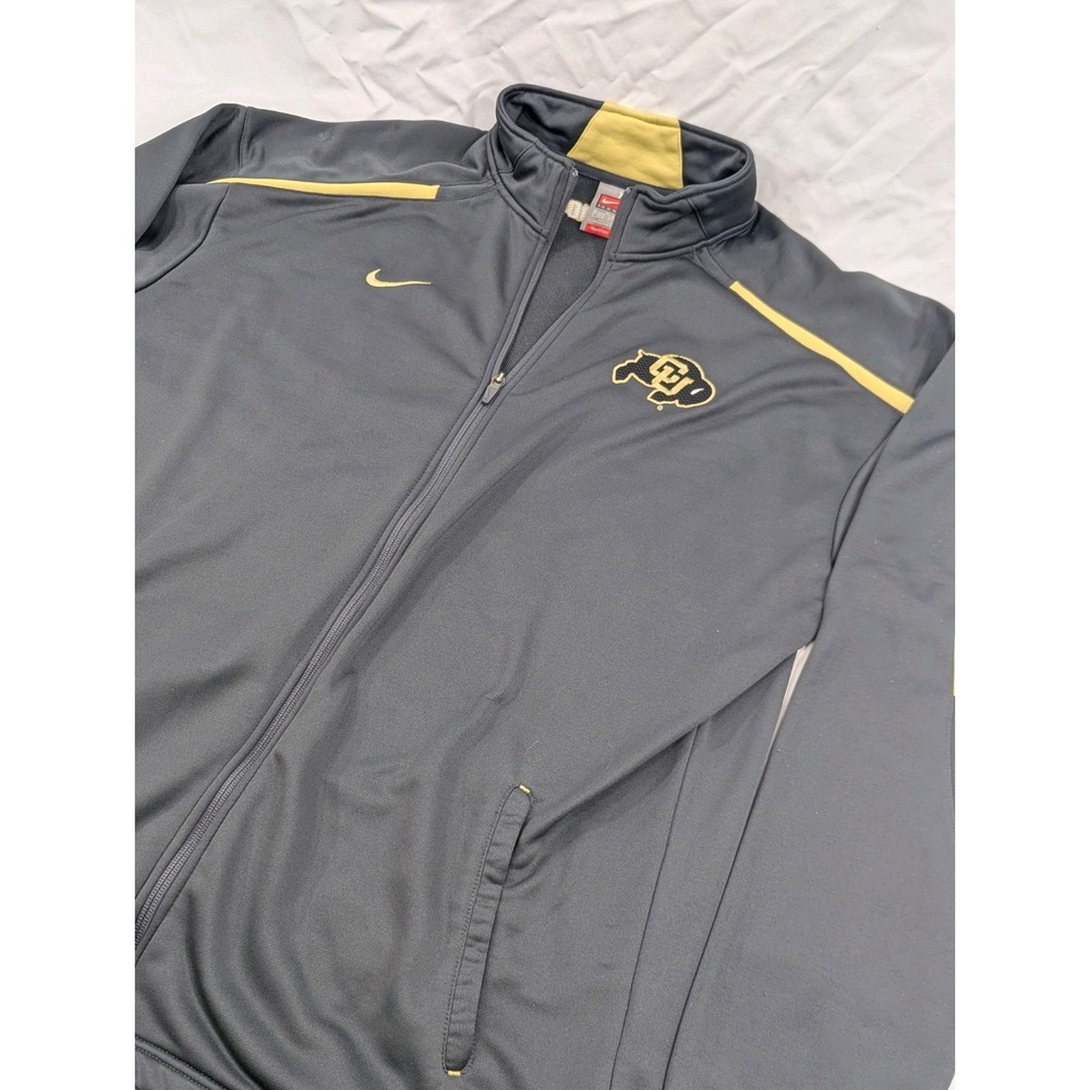 Vintage Nike Team Colorado Buffaloes Jacket Black Yellow Full Size Size XL EUC